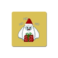 Yeti Xmas Square Magnet