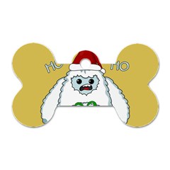 Yeti Xmas Dog Tag Bone (Two Sides)