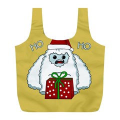 Yeti Xmas Full Print Recycle Bags (L) 