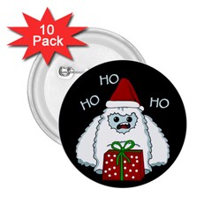 Yeti Xmas 2 25  Buttons (10 Pack)  by Valentinaart