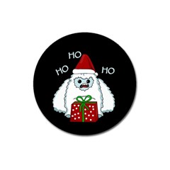 Yeti Xmas Magnet 3  (round) by Valentinaart