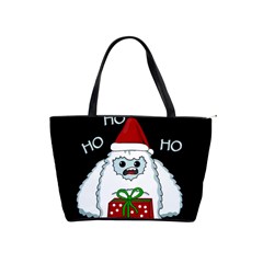 Yeti Xmas Shoulder Handbags by Valentinaart