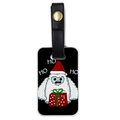 Yeti Xmas Luggage Tags (one Side)  by Valentinaart