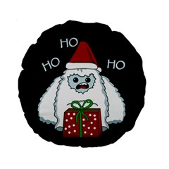 Yeti Xmas Standard 15  Premium Round Cushions by Valentinaart