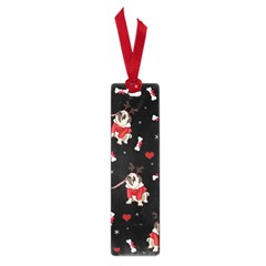 Pug Xmas Pattern Small Book Marks by Valentinaart