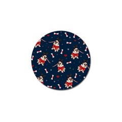 Pug Xmas Pattern Golf Ball Marker (10 Pack) by Valentinaart