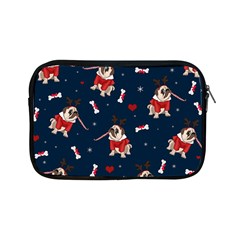 Pug Xmas Pattern Apple Ipad Mini Zipper Cases by Valentinaart