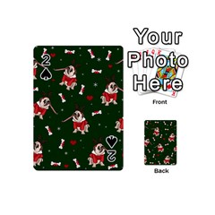 Pug Xmas Pattern Playing Cards 54 (mini) 