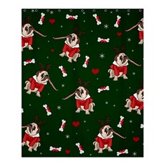 Pug Xmas Pattern Shower Curtain 60  X 72  (medium)  by Valentinaart