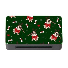 Pug Xmas Pattern Memory Card Reader With Cf by Valentinaart