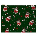 Pug Xmas Pattern Cosmetic Bag (XXXL)  Front