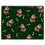 Pug Xmas Pattern Cosmetic Bag (XXXL)  Back