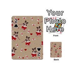 Pug Xmas Pattern Playing Cards 54 (Mini) 