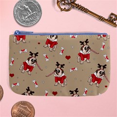 Pug Xmas Pattern Large Coin Purse