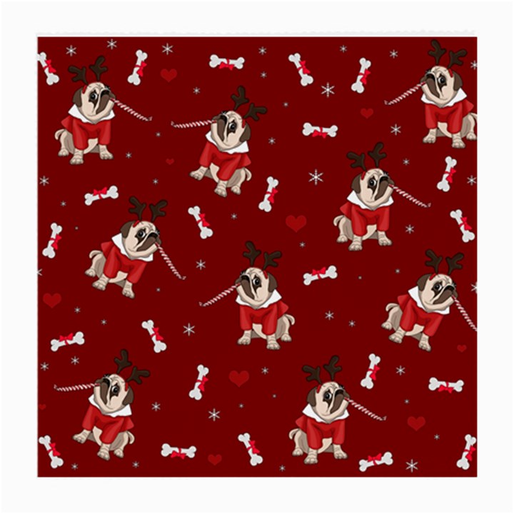 Pug Xmas Pattern Medium Glasses Cloth