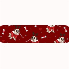 Pug Xmas Pattern Large Bar Mats by Valentinaart