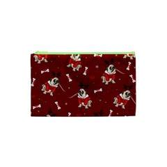 Pug Xmas Pattern Cosmetic Bag (xs) by Valentinaart