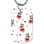 Pug Xmas Pattern Dog Tag (Two Sides) Back