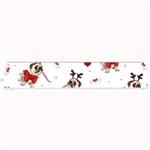 Pug Xmas Pattern Small Bar Mats 24 x4  Bar Mat