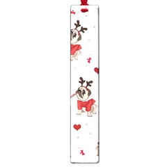 Pug Xmas Pattern Large Book Marks