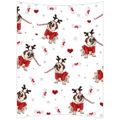 Pug Xmas Pattern Back Support Cushion by Valentinaart