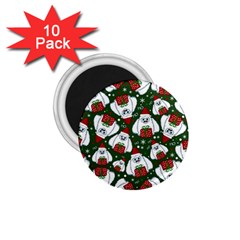 Yeti Xmas Pattern 1 75  Magnets (10 Pack)  by Valentinaart