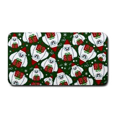 Yeti Xmas Pattern Medium Bar Mats by Valentinaart