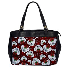 Yeti Xmas Pattern Office Handbags