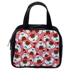 Yeti Xmas Pattern Classic Handbags (one Side)