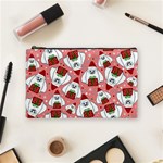 Yeti Xmas pattern Cosmetic Bag (Medium)  Front