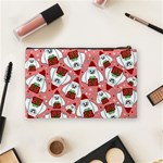 Yeti Xmas pattern Cosmetic Bag (Medium)  Back