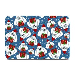 Yeti Xmas Pattern Plate Mats by Valentinaart