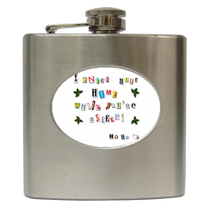 Santa s note Hip Flask (6 oz)