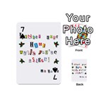 Santa s note Playing Cards 54 (Mini)  Front - Spade7