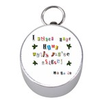 Santa s note Mini Silver Compasses Front