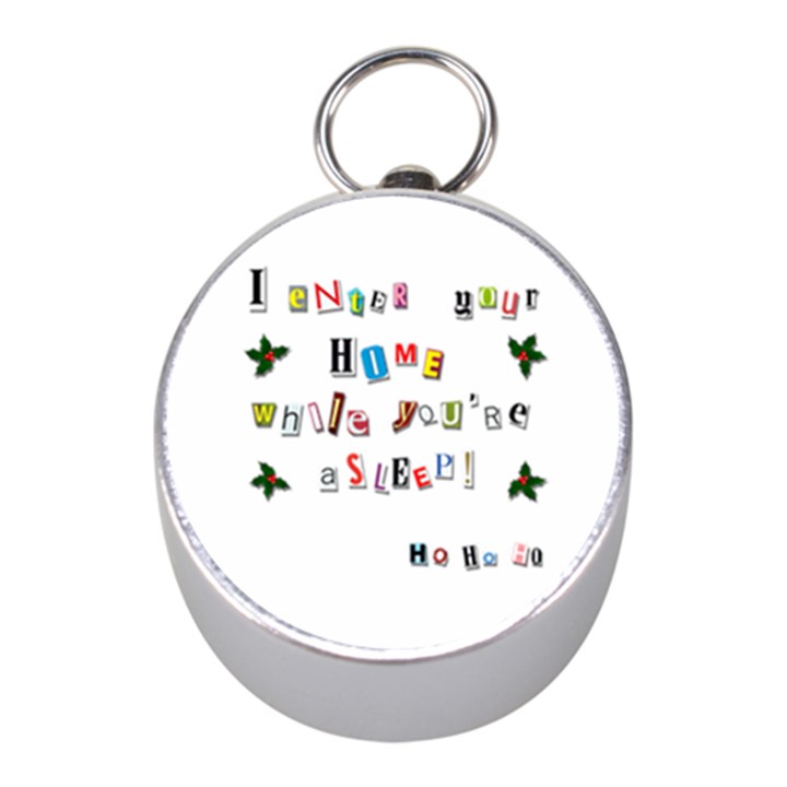 Santa s note Mini Silver Compasses