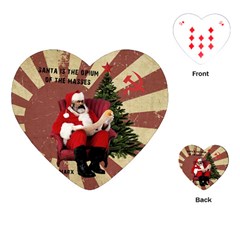 Karl Marx Santa  Playing Cards (heart)  by Valentinaart