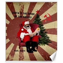 Karl Marx Santa  Canvas 20  X 24   by Valentinaart