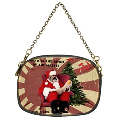 Karl Marx Santa  Chain Purses (one Side)  by Valentinaart