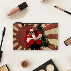 Karl Marx Santa  Cosmetic Bag (small)  by Valentinaart