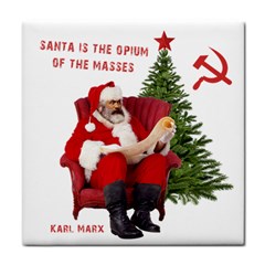 Karl Marx Santa  Tile Coasters