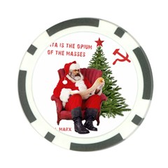 Karl Marx Santa  Poker Chip Card Guard (10 pack)