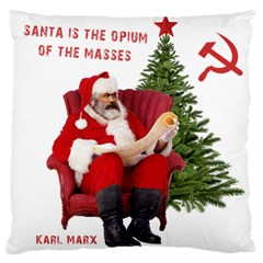 Karl Marx Santa  Large Cushion Case (One Side)