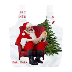 Karl Marx Santa  Full Print Recycle Bags (L) 