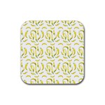 Chilli Pepers Pattern Motif Rubber Coaster (Square)  Front