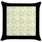 Chilli Pepers Pattern Motif Throw Pillow Case (Black) Front