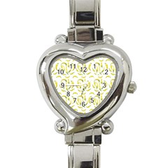 Chilli Pepers Pattern Motif Heart Italian Charm Watch by dflcprints