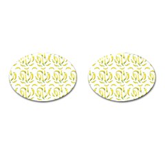 Chilli Pepers Pattern Motif Cufflinks (oval) by dflcprints