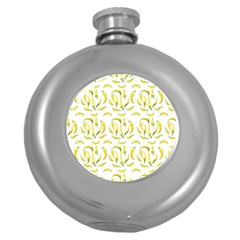 Chilli Pepers Pattern Motif Round Hip Flask (5 Oz) by dflcprints