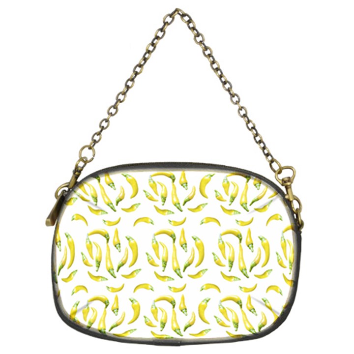 Chilli Pepers Pattern Motif Chain Purses (Two Sides) 